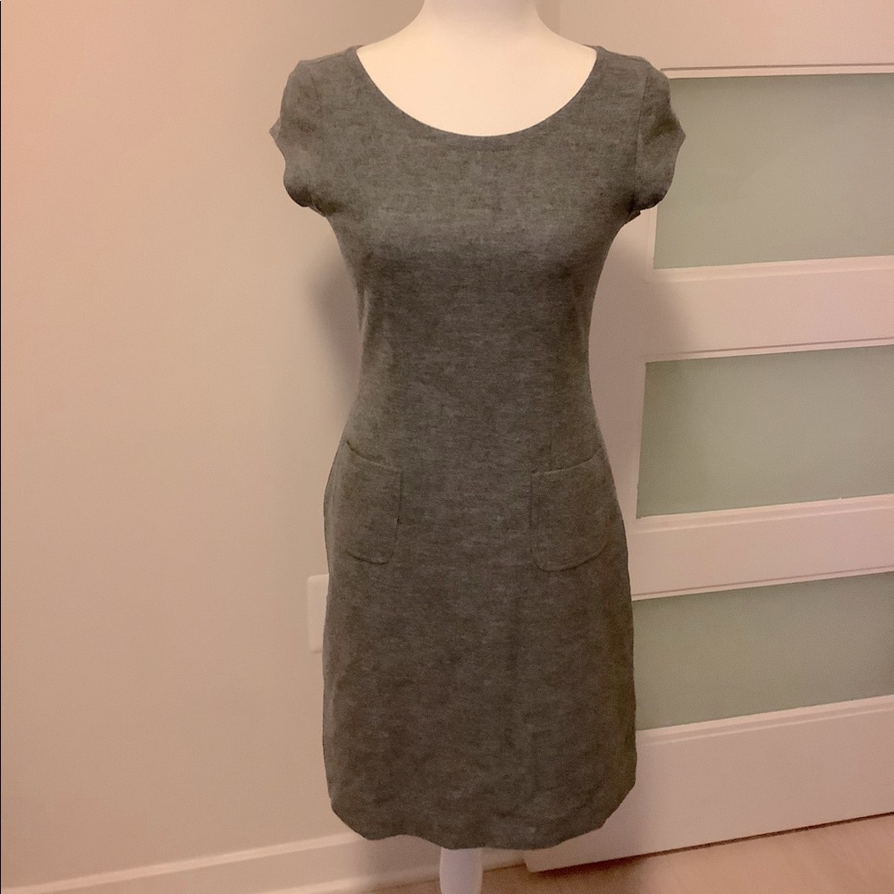 BR Wool Cap Sleeve Dress